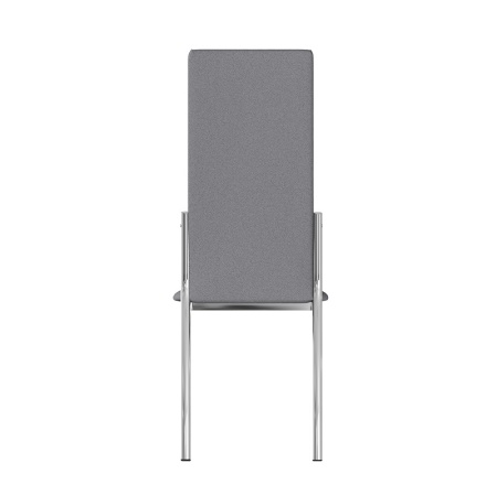 Комплект стульев Юджин (4 шт), хром рогожка серая